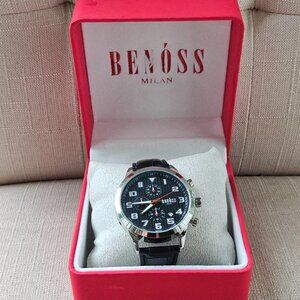 Benoss Men Wristwatch Analog Quartz Fashion Wrist Watch with Box